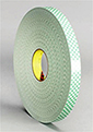 3M White Foam Tape .062" x 1/2" x 36 Yd